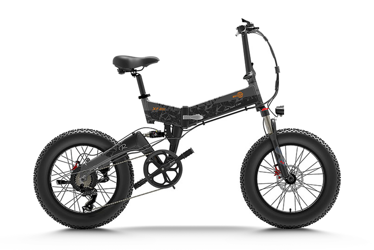 20" Fat Tire Folding Full Suspension E-Bike Bezior XF200